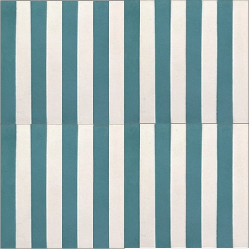Stripes (8) Lines Cement Tile by Original Mission Tile - view 3