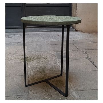 EMPREINTES R circular side table by ICI ET LÀ - view 5