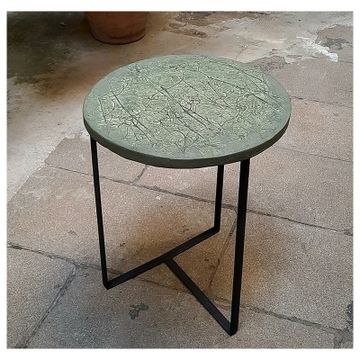 EMPREINTES R circular side table by ICI ET LÀ - view 2