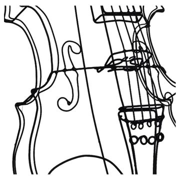 VIOLIN sculpture by ICI ET LÀ - view 2