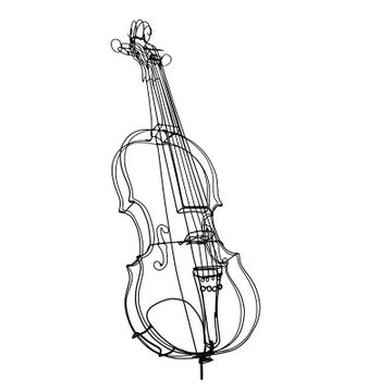 VIOLIN sculpture by ICI ET LÀ - view 3