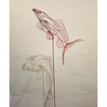 RED CARP FISH sculpture by ICI ET LÀ - view 4