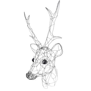 ROE DEER HEAD sculpture by ICI ET LÀ - view 2