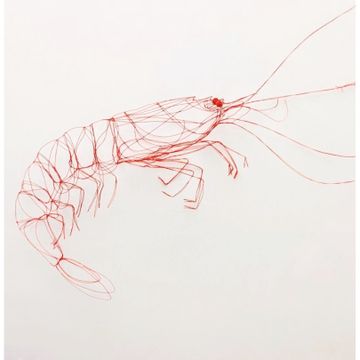 RED SHRIMP sculpture by ICI ET LÀ - view 2