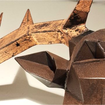 STEEL DEER trophy-sculpture by ICI ET LÀ - view 4