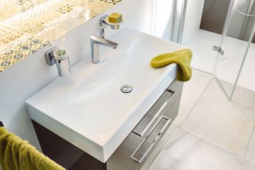 SILENIO COUNTERTOP DOUBLE WASHBASIN (RIM HEIGHT 120 MM) by Kaldewei - view 2