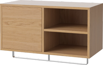 Case 1 x 2 Shelf Module w. Door, Shelves and Hanger Rail – 35 cm by Bolia - view 2