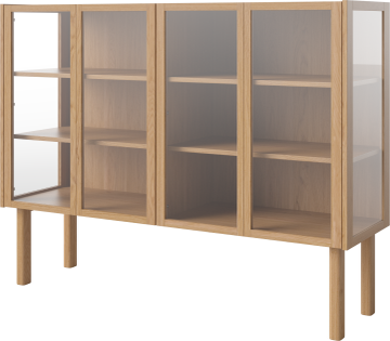 Cana glass highboard - 4 doors by Bolia - view 2