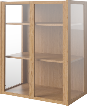 Cana glass highboard - 2 doors - wall mounted by Bolia - view 2