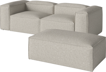 Cosima 2 Small Modules depth 100 cm w. large pouf by Bolia - view 2