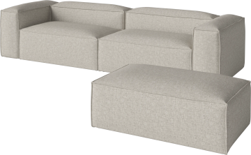 Cosima 2 Large Modules depth 100 cm w. large pouf by Bolia - view 2
