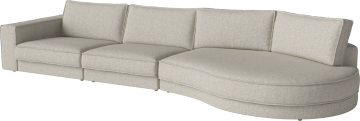 Noora 3 Modules w. open end rounded large – right by Bolia - view 2