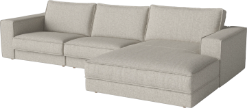 Noora 3 Modules w. chaise longue small - right by Bolia - view 2