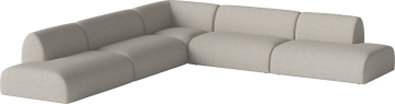 Núvol 5 modules with 2 open ends 371 x 371 cm by Bolia - view 2