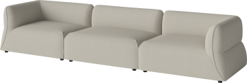 Arke garden sofa 3 modules 345 x 95 cm by Bolia - view 2