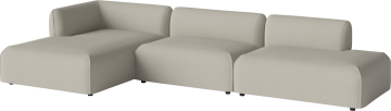 Arke garden sofa 3 modules with chaise longue 360 x 170 cm - left by Bolia - view 2