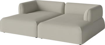 Arke garden sofa 2 modules with chaise longue by Bolia - view 2