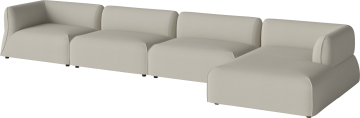 Arke garden sofa 4 modules with chaise longue 460 x 170 cm - right by Bolia - view 2