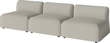 Arke garden sofa 3 modules 270 x 95 cm by Bolia - view 2