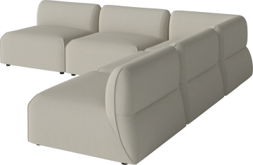 Arke garden sofa 5 modules 270 x 270 cm by Bolia - view 2