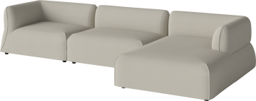 Arke garden sofa 3 modules with chaise longue 345 x 170 cm - right by Bolia - view 2