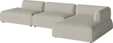 Arke garden sofa 3 modules with chaise longue 360 x 170 cm - right by Bolia - view 2