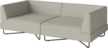 Orlando O2 garden sofa 2 modules by Bolia - view 2