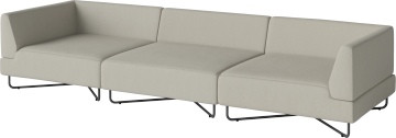Orlando O2 garden sofa 3 modules by Bolia - view 2