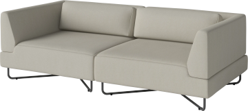 Orlando O2 garden sofa 2 modules - incl. cushions by Bolia - view 2