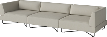 Orlando O2 garden sofa 3 modules - incl. cushions by Bolia - view 2
