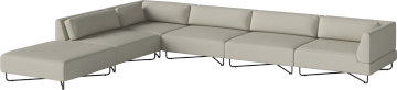 Orlando O2 garden sofa 6 modules with open end - left - incl. cushions by Bolia - view 2