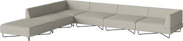 Orlando O2 garden sofa 6 modules with open end - left by Bolia - view 2