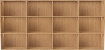 Silent wall module with lights combination 04 by Bolia