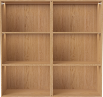 Silent wall module with lights combination 02 by Bolia