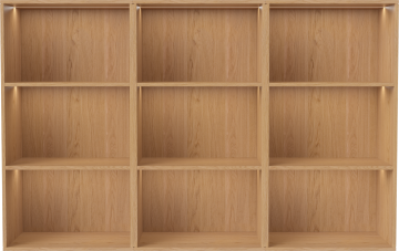 Silent wall module with lights combination 03 by Bolia