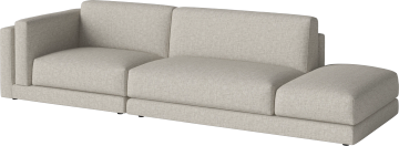 Avelou 2 Modules w. small corner and open end pouf - right by Bolia - view 2