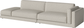 Avelou 2 modules w. large corner and open end pouf - left by Bolia - view 2