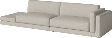 Avelou 2 modules w. large corner and open end table left by Bolia - view 2