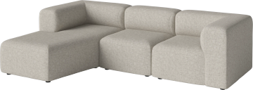 Angle 3 Modules w. chaise longue - left by Bolia - view 2