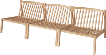 Patio garden sofa 3 modules by Bolia - view 2
