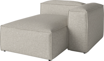 Cosima Small Chaise longue depth 100 cm - right by Bolia - view 2