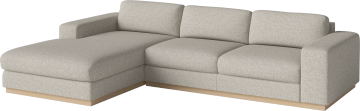 Sepia 3 seater sofa with chaise longue left by Bolia - view 2