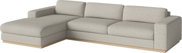 Sepia 4 seater sofa with chaise longue left by Bolia - view 2