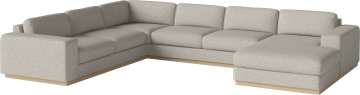 Sepia 7 seater cornersofa w. chaise longue right by Bolia - view 2