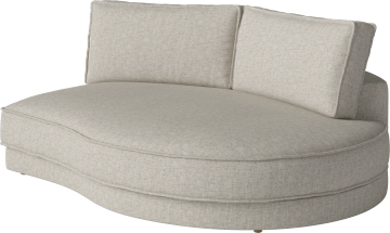 Noora Module – open end rounded right – 205 x 166/127 cm by Bolia - view 2
