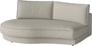 Noora Module – open end rounded left – 195 x 146/107 cm by Bolia - view 2