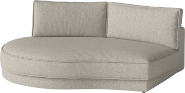 Noora Module – open end rounded left – 205 x 166/127 cm by Bolia - view 2