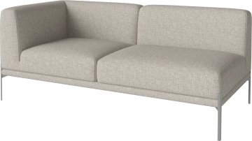Caisa 2 seater end module - left by Bolia - view 2