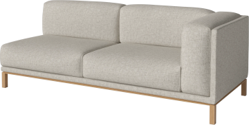 Cosy 3 seater module with armrest - right by Bolia - view 2