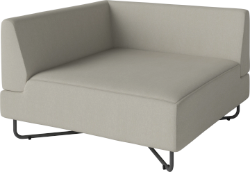Orlando O2 garden sofa corner module - left by Bolia - view 2